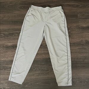 Athleta Women's Striped Chinos - Gray and White
